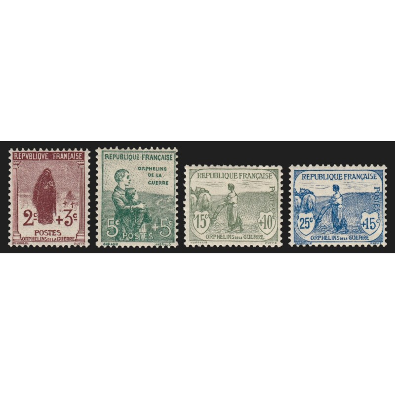 n°148/151, Au profit orphelins de guerre 1917, neufs ** sans charnière - TTB