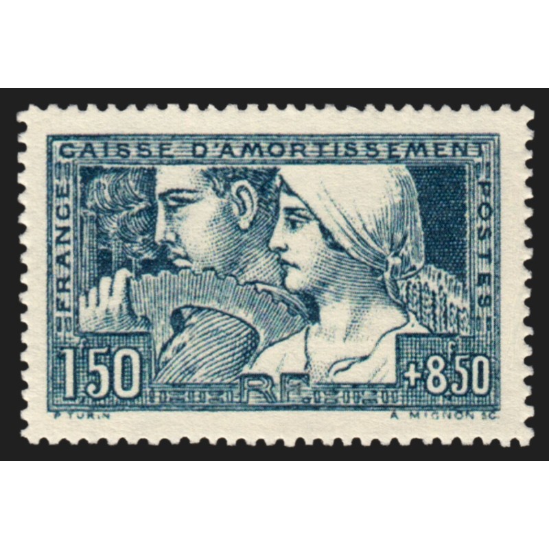 n°252, Le Travail 1928, Type I, neuf ** sans charnière - TB