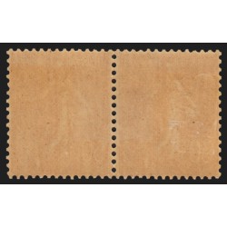 n°199k, variété " c fermé 50° " tenant à normal, neufs * avec charnière - TB