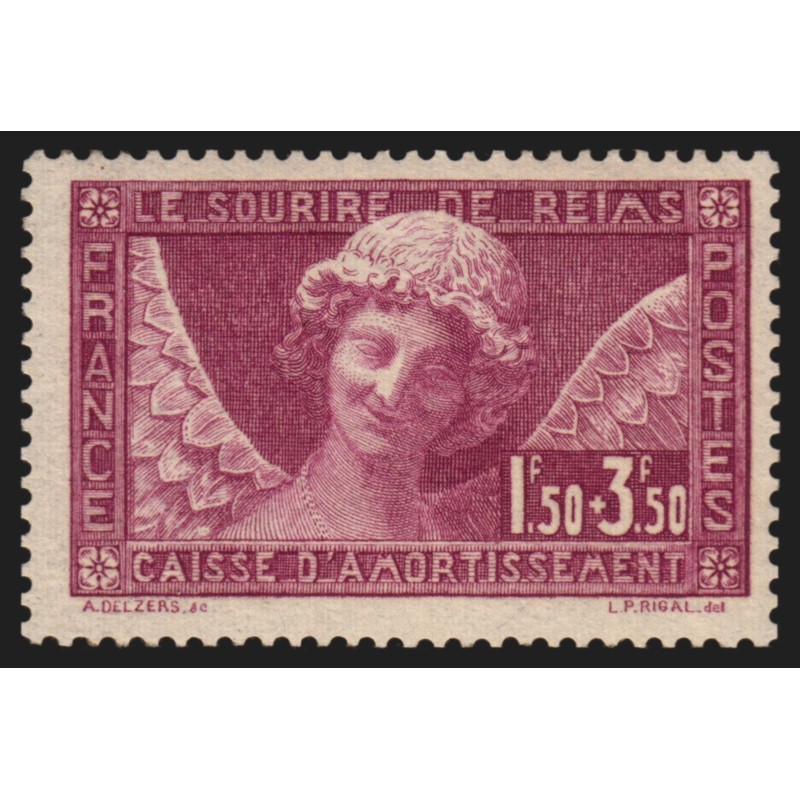n°256, Sourire de Reims 1930, neuf ** sans charnière - TB