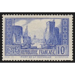 n°261d, Port de La Rochelle, 10fr outremer, Type II, neuf * - B/TB