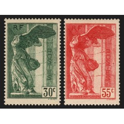 n°354/355, Victoire de Samothrace, neufs * avec trace de charnière - TB