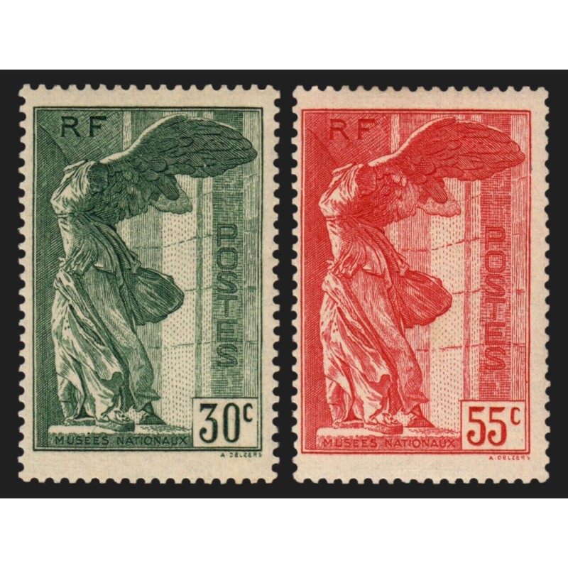 n°354/355, Victoire de Samothrace, neufs * avec trace de charnière - TB