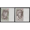 n°2070/2071, non-dentelés bord de feuille, Croix-Rouge 1979, neufs ** - SUPERBE