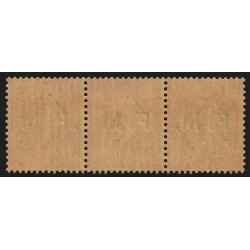 Franchise Militaire, variétés n°6 + 6a + 6b tenant à normal, neufs **/* SUPERBE