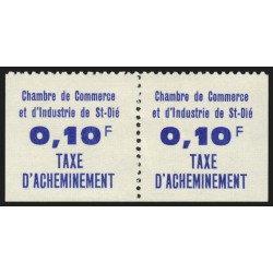 Grève 1968 Saint-Dié, n°7 paire, neuf * avec infime trace de charnière - TB