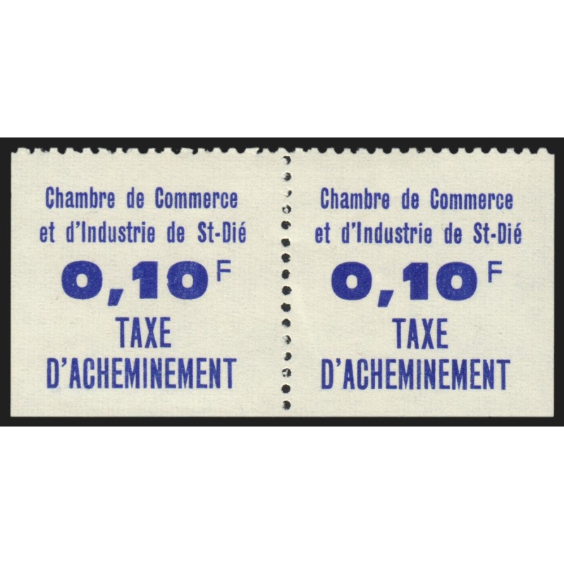 Grève 1968 Saint-Dié, n°7 paire, neuf * avec infime trace de charnière - TB