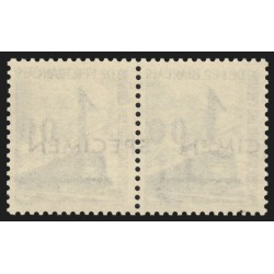 Petits Colis Postaux n°41 surchargé SPÉCIMEN, Locomotive 1fr bleu, neuf ** SUP