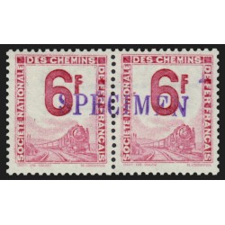 Petits Colis Postaux n°5 surchargé SPÉCIMEN, 6fr lilas-rose, neuf ** - SUPERBE