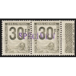 Petits Colis Postaux n°13 surchargé SPÉCIMEN, 30fr gris, neuf ** signé CALVES