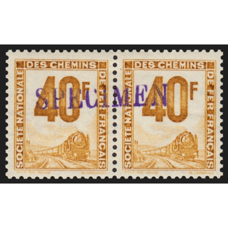 Petits Colis Postaux n°14 surchargé SPÉCIMEN, 30fr gris, neuf ** sans charnière