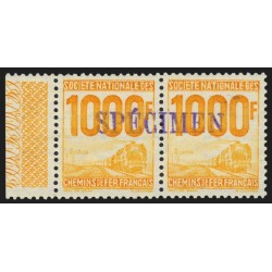 Petits Colis Postaux n°26 surchargé SPÉCIMEN, 1000fr jaune, ** signé CALVES