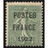 Préoblitérés n°37, POSTES FRANCE 1922, neuf (*) sans gomme, signé CALVES - B/TB