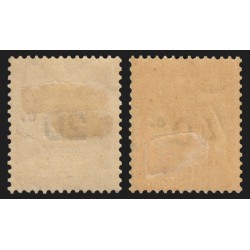 Timbres-Taxe n°49/50, Recouvrements surchargés 1917, neufs * avec charnière TB