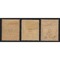 Timbres-Taxe n°63/65, surchargés 1929, série complète, neufs * signé CALVES, TB