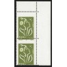 n°3756, variété piquage à cheval, Marianne Lamouche 0,64€ vert-olive, neuf **