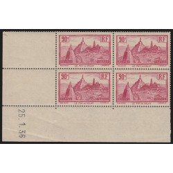 n°290, bloc de quatre coin daté 1936, Le Puy-en-Velay, neuf ** sans charnière