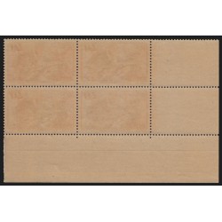 n°315, bloc de quatre coin daté 1936, Marseillaise de Rude, neuf ** - TB