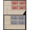 n°318/319, bloc de quatre coin daté 1936, Jean Jaurès, neuf ** sans charnière