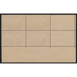 n°458, bloc de quatre coin daté 1940, Exposition New-York, neuf ** - TB