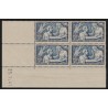 n°498, bloc de quatre coin daté 1941, Secours National, neuf ** sans charnière
