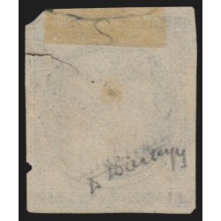 n°4, Cérès 1850, 25c bleu, neuf (*) sans gomme, très déf. pièce d'attente