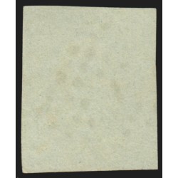 n°12a, Napoléon non-dentelé, 5c vert-jaune, oblitéré Bureau de Paris F - TB