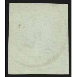 n°12a, Napoléon non-dentelé, 5c vert-jaune, oblitéré càd de Distribution - TB