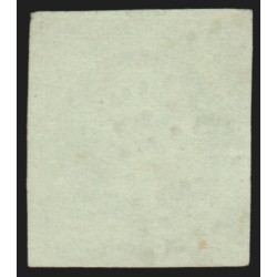 n°12a, Napoléon non-dentelé, 5c vert-jaune, oblitéré Bureau de Paris F - TB