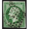 n°12b, Napoléon non-dentelé, 5c VERT-FONCÉ, oblitéré - TB