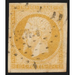 n°13Aa, Napoléon 10c JAUNE-CITRON, oblitéré - TB D'ASPECT