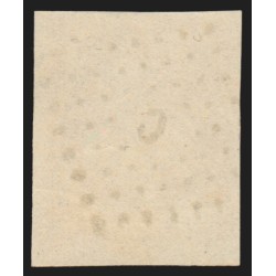 n°13Ab, coin de feuille, 10c BISTRE-ORANGE, oblitéré Bureau C Paris - SUPERBE