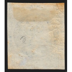 n°14Aa, Napoléon Inon-dentelé, 20c BLEU-FONCÉ, neuf * avec charnière - B/TB