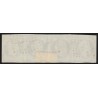 n°14Ab, bande de 4, Napoléon 20c BLEU-NOIR, Type I, oblitéré - TB