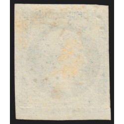 n°14Ab, Napoléon non-dentelé, 20c BLEU-NOIR, oblitéré Petits Chiffres - SUPERBE