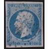 n°14Ae, Napoléon non-dentelé, 20c BLEU-SUR-LILAS, oblitéré Petits Chiffres - TB