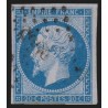 n°14Ae, Napoléon non-dentelé, 20c BLEU-SUR-LILAS, oblitéré - TB D'ASPECT