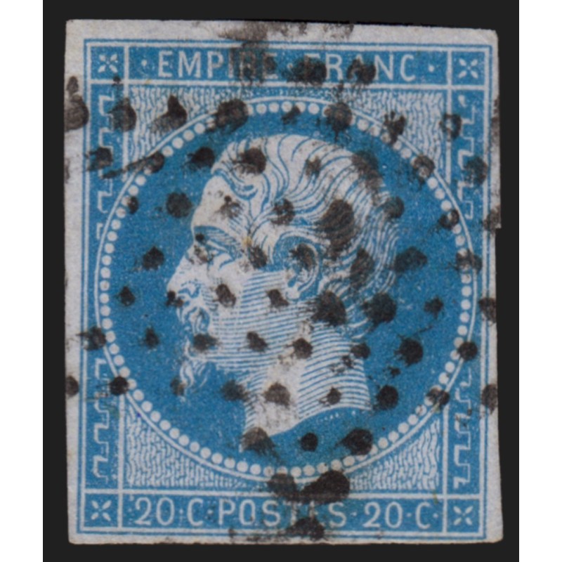 n°14Ae, Napoléon 20c BLEU-SUR-LILAS, oblitéré étoile de Paris - TB D'ASPECT