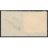 n°14Af, 20c BLEU-LAITEUX, oblitéré PC 2260 + cursive 34/Rhétiers sur fragment