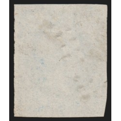 n°14Ah, variété "POSTFS", Napoléon non-dentelé, 20c bleu, oblitéré - TB