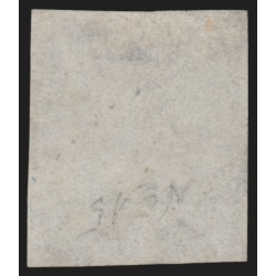 n°15, Napoléon non-dentelé 25c bleu, oblitéré losange Petits Chiffres - B/TB