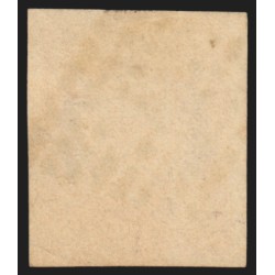 n°16, Napoléon non-dentelé, 40c orange-foncé, oblitéré Bureau A - SUPERBE