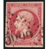 n°17B, Napoléon non-dentelé, 80c rose, oblitéré GC 5005 ALGER Algérie - TB