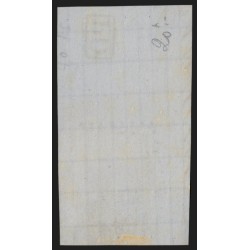 n°31, Napoléon Lauré, 40c orange, oblitéré Ancre maritime BLEUE sur fragment