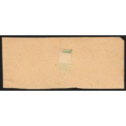 n°32, bande de 3, Napoléon Lauré 80c rose, oblitéré sur fragment - B/TB