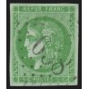 n°42B, Cérès Bordeaux, 5c vert-jaune, oblitéré losange Gros Chiffres - TB