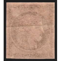 n°58b, non-dentelé, Cérès 10c brun sur rose, neuf * , BEAU D'ASPECT