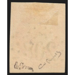 n°48, Bordeaux 40c orange, oblitéré Gros Chiffres, signé A.BRUN - TB