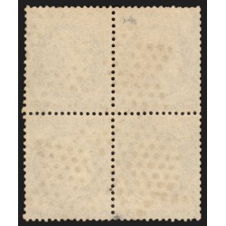 n°56, bloc de quatre, Cérès 30c brun, oblitéré étoile de Paris - TB