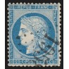 n°60A, variété "griffe blanche/cassure", Cérès 25c bleu, Type I - SUPERBE